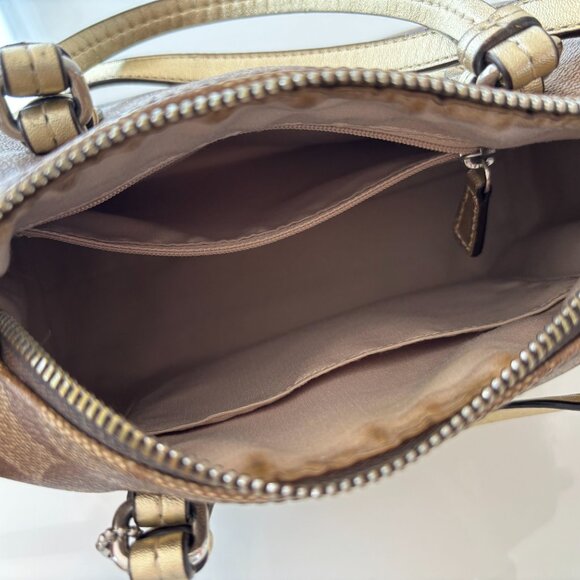 Coach Peyton Signature Bennett Mini Satchel (F49862) - Picture 8 of 11